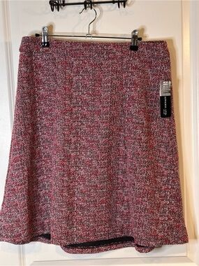 Soho Apparel Pink Tweed A-Line Skirt